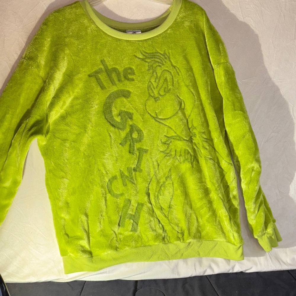 The Grinch Lime Green Women's Crew Neck Sweater